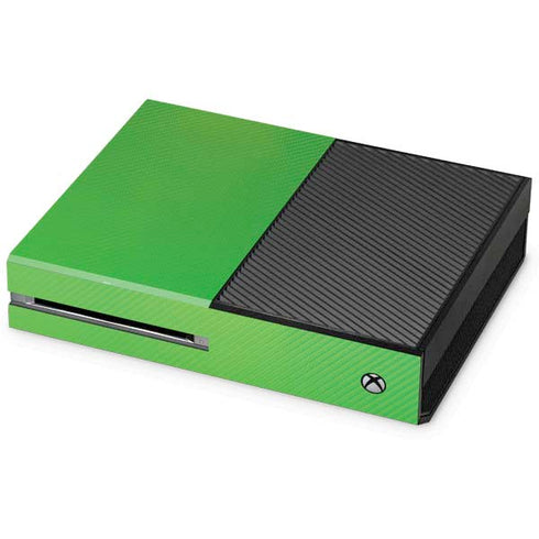 Green Carbon Fiber Specialty Material Xbox One Console Skin