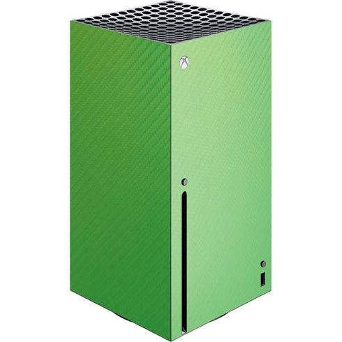 Green Carbon Fiber Specialty Texture Material Xbox Series X Skins