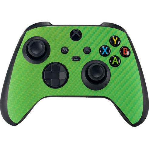 Green Carbon Fiber Specialty Texture Material Xbox Series X Skins
