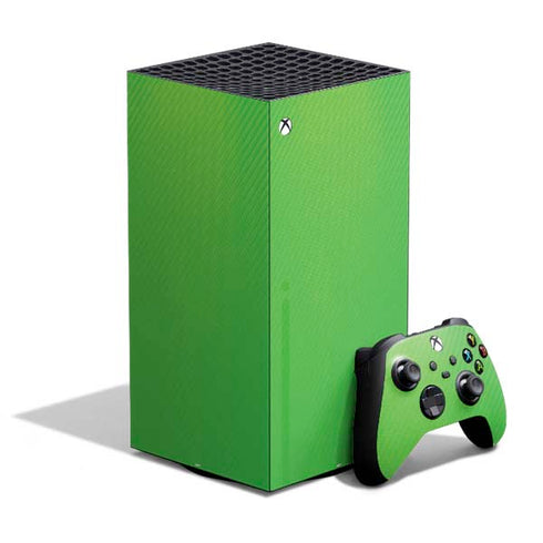 Green Carbon Fiber Specialty Texture Material XBox Series X Digital Edition Bundle Skin