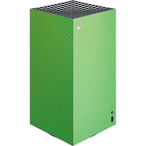 Green Carbon Fiber Specialty Texture Material XBox Series X Digital Edition Console Skin