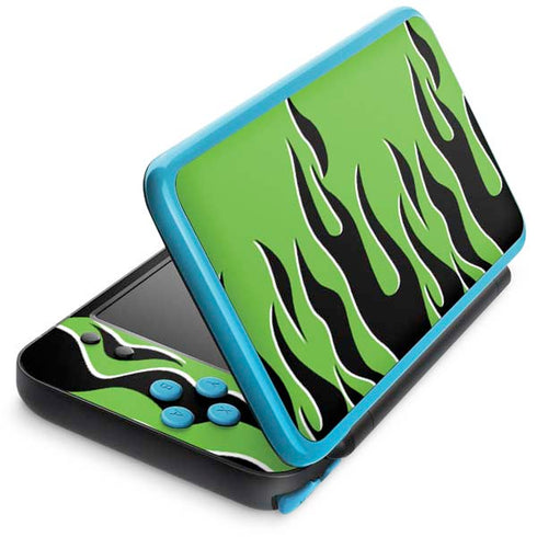 Green Flames Nintendo Skins