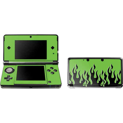 Green Flames Nintendo Skins