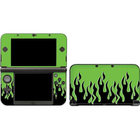 Green Flames Nintendo Skins