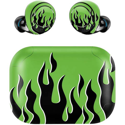 Green Flames Amazon Echo Buds Skin