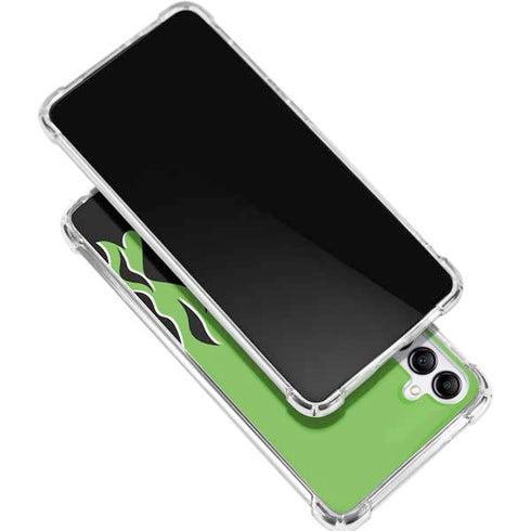 Green Flames Gabb Phone 4 Clear Case