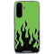 Green Flames Galaxy A36 5G Clear Case