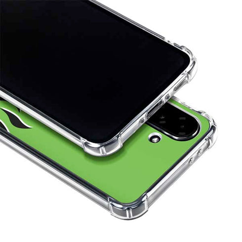 Green Flames Galaxy A36 5G Clear Case