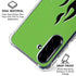 Green Flames Galaxy A36 5G Clear Case