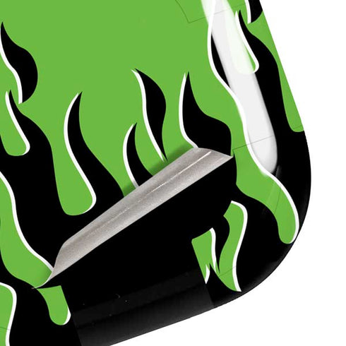 Green Flames Galaxy Buds Live Skin