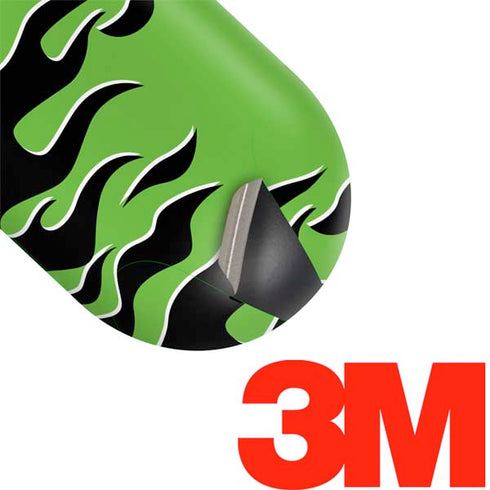 Green Flames Galaxy Buds Skin