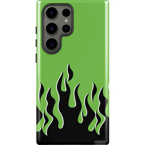 Green Flames Galaxy S23 Ultra Pro Case