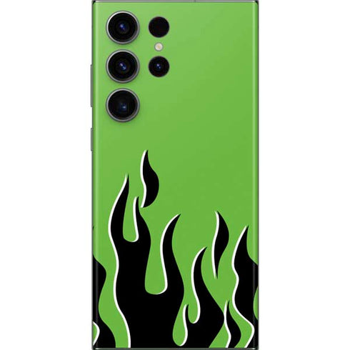 Green Flames Galaxy Skins