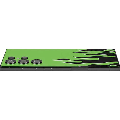 Green Flames Galaxy Skins