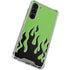 Green Flames Galaxy S24 FE Clear Case