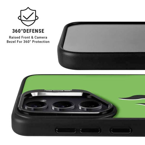 Green Flames Galaxy S25 Kickstand Case