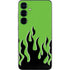 Green Flames Galaxy S25 Plus Skin
