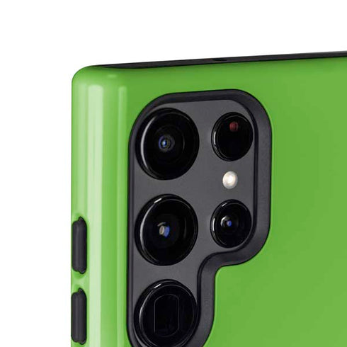 Green Flames Galaxy S25 Ultra Impact Case