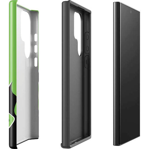 Green Flames Galaxy S25 Ultra Impact Case