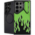 Green Flames Galaxy S24 Ultra Kickstand Case
