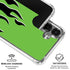 Green Flames Galaxy S26 Clear Case