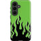 Green Flames Galaxy S26 Impact Case