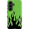 Green Flames Galaxy S26 Plus Impact Case