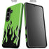 Green Flames Galaxy S26 Plus Impact Case