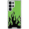 Green Flames Galaxy S26 Ultra Clear Case