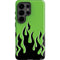 Green Flames Galaxy S26 Ultra Impact Case