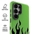 Green Flames Galaxy S26 Ultra Impact Case