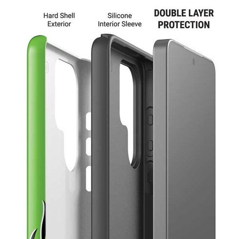 Green Flames Galaxy S26 Ultra Impact Case