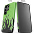 Green Flames Galaxy S26 Ultra Impact Case