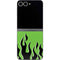 Green Flames Galaxy Z Flip6 Skin