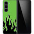 Green Flames Galaxy Z Fold5 5G Skin