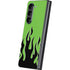 Green Flames Galaxy Z Fold5 5G Skin