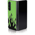 Green Flames Galaxy Z Fold5 5G Skin