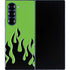 Green Flames Galaxy Z Fold6 Skin