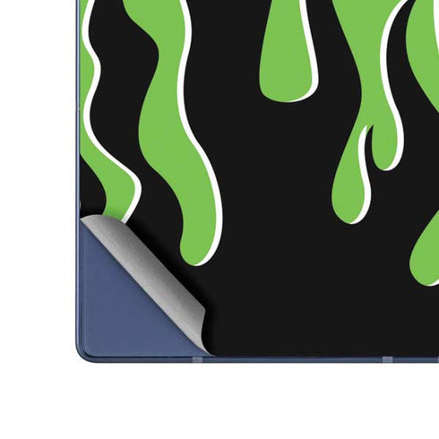 Green Flames Galaxy Z Fold6 Skin