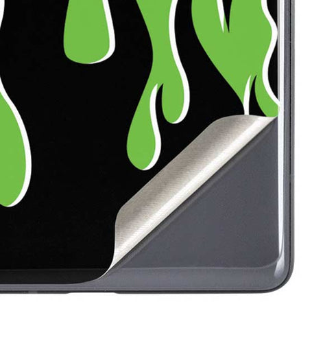 Green Flames Google Pixel 7a Skin