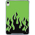 Green Flames iPad 11th Gen (2025) Clear Case