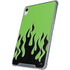 Green Flames iPad 11th Gen (2025) Clear Case
