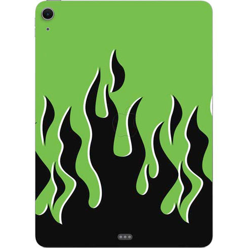 Green Flames Apple iPad Air Skin