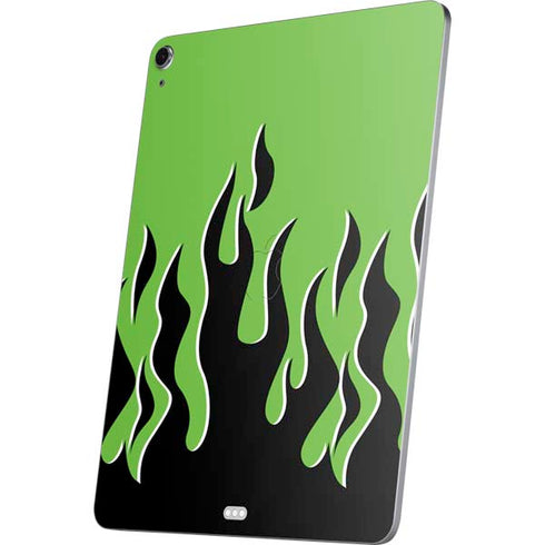 Green Flames Apple iPad Air Skin