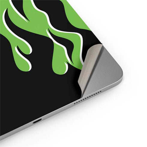 Green Flames Apple iPad Air Skin