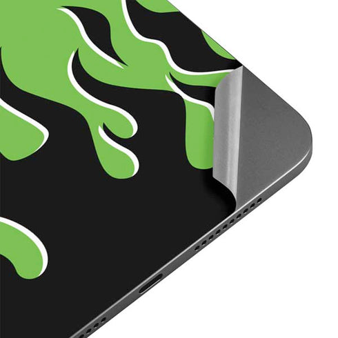 Green Flames Apple iPad Mini Skin