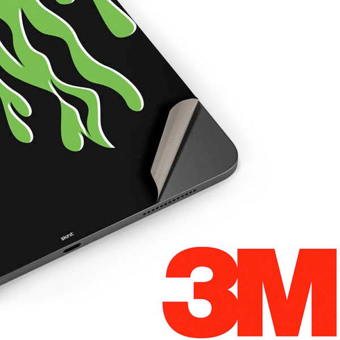 Green Flames Apple iPad Pro Skin