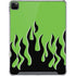 Green Flames iPad Cases