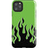 Green Flames iPhone Cases
