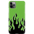 Green Flames iPhone Cases